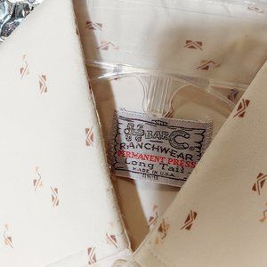 FREE SHIPPING VTG California Ranch Wear H Bar C Pattern Pearl Snap Western Shirt